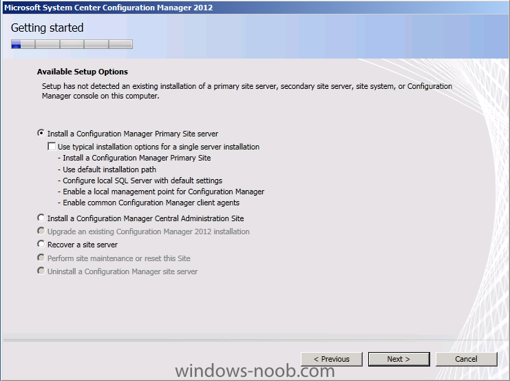 install a configuration manager primary server.png