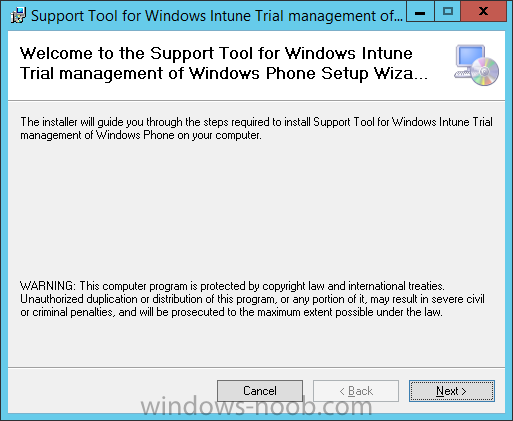 Welcome to the support tool for Windows Intune Trial Management of Windows Phone Setup Wizard.png