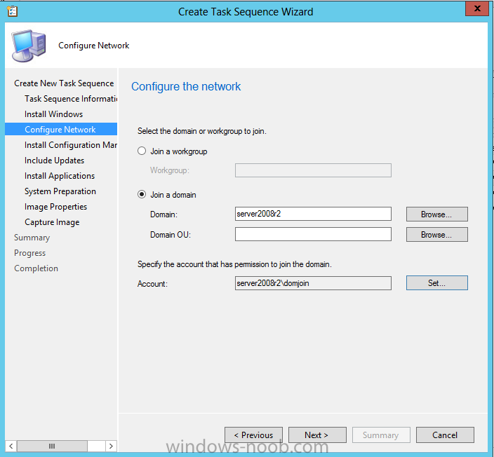 Network configuration management. Workgroup Windows. Network configuration Windows. Task configuration. Sequence create New task.