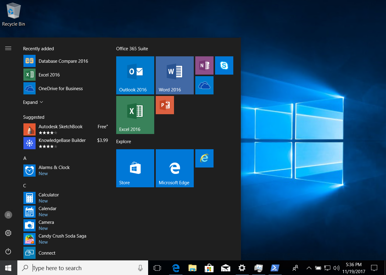 How can I customize the start menu in Windows 10 using Intune ...