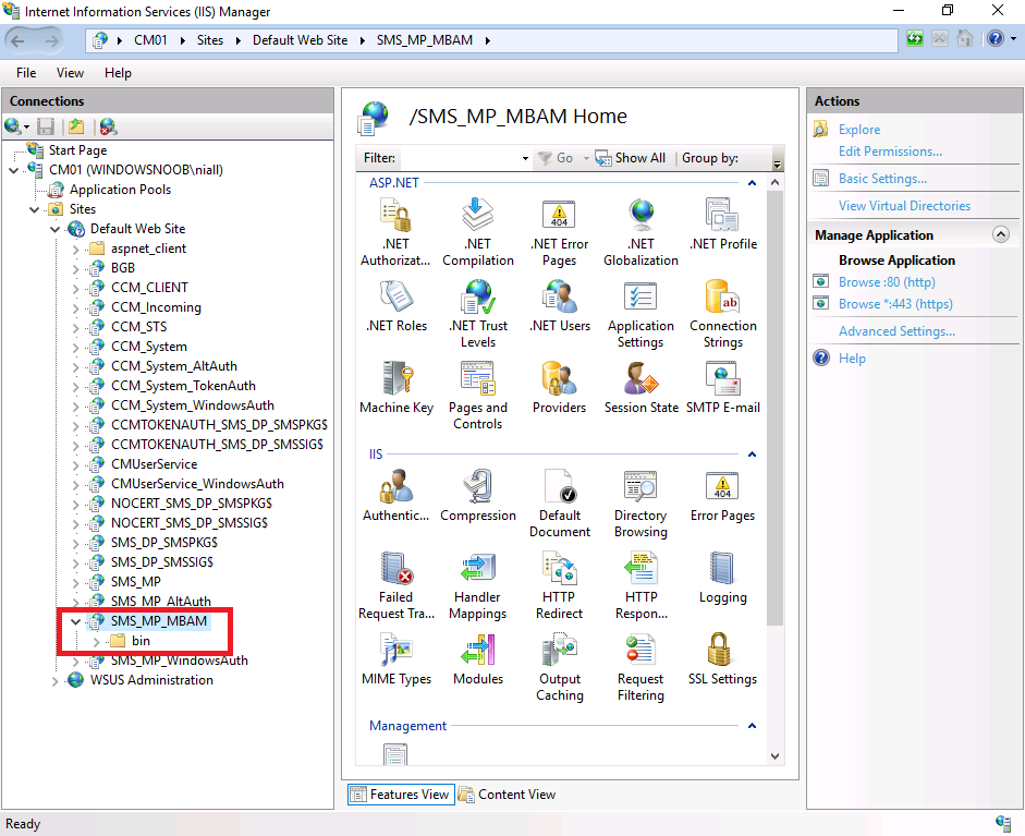 Mba configuration menu настройка hp