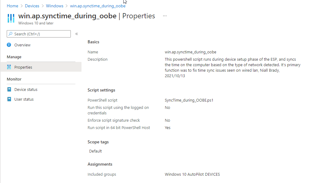 Forcing A Time Sync During Windows Autopilot Oobe To Combat Time Related Issues Microsoft Intune Www Windows Noob Com