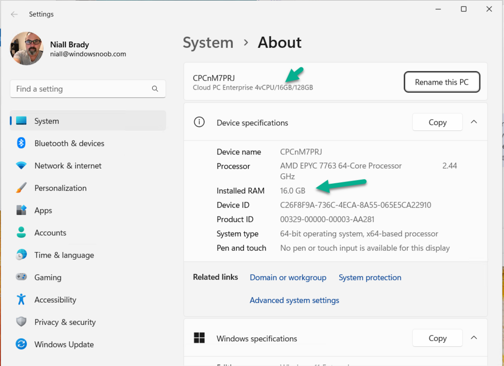 details on the cloud pc itself after resize.png